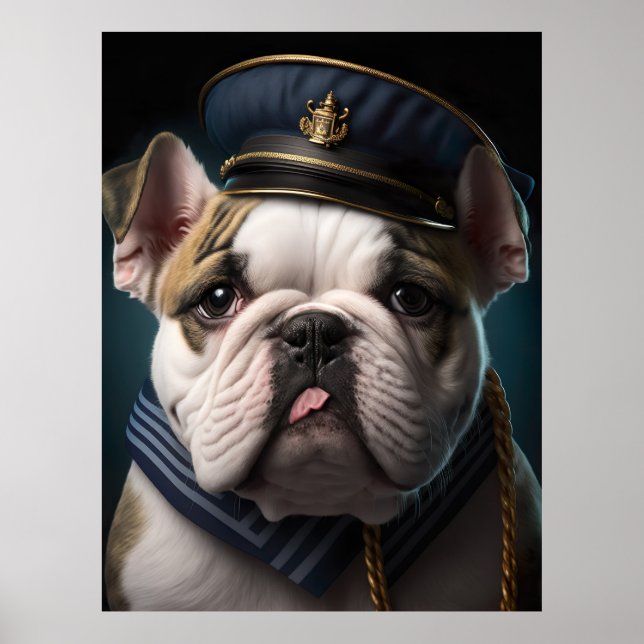 Bulldog Pilot Captain Poster (Front)