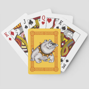 Bulldog Playing Cards