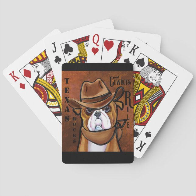 Bulldog        poker cards (Back)