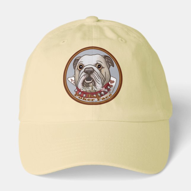 Bulldog Poker Face Hat (Front)