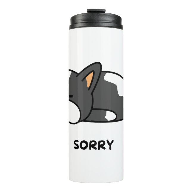 Bulldog print Thermal Tumbler (Front)