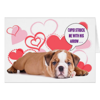 Bulldog Valentine Cards - Greeting & Photo Cards | Zazzle