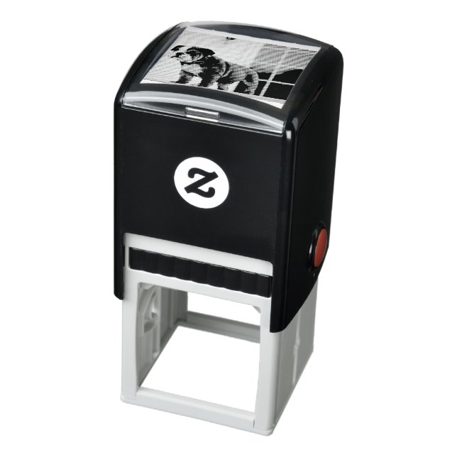 bulldog-red and white puppy self-inking stamp (Product)