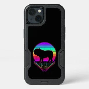 Bulldog Retro Vintage 80s Funny Dog Lover Gift iPhone 13 Case