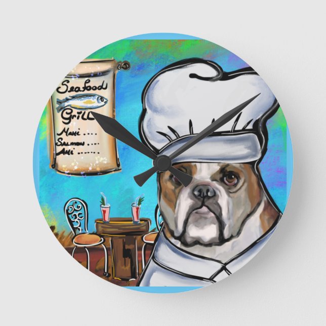 Bulldog              round clock (Front)