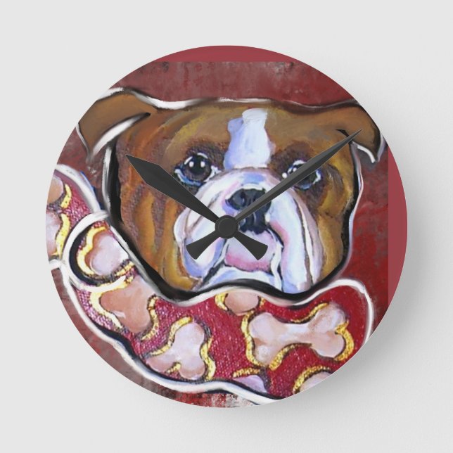  Bulldog    Round Clock (Front)
