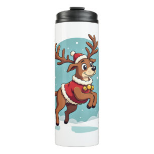 Bulldog Santa Cookies Thermal Tumbler