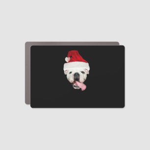 Bulldog Santa Essential T-Shirt Car Magnet