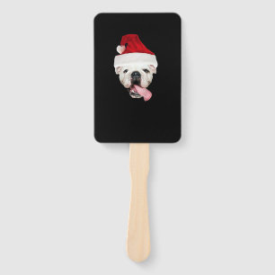 Bulldog Santa Essential T-Shirt Hand Fan