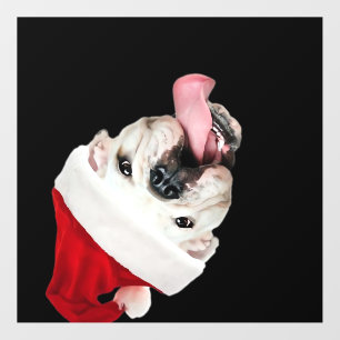 Bulldog Santa Essential T-Shirt Wall Decal