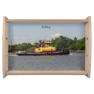 Bulldog serving tray
