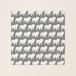 Bulldog Silhouettes Pattern Scarf<br><div class="desc">English Bulldog Lover's Scarf</div>