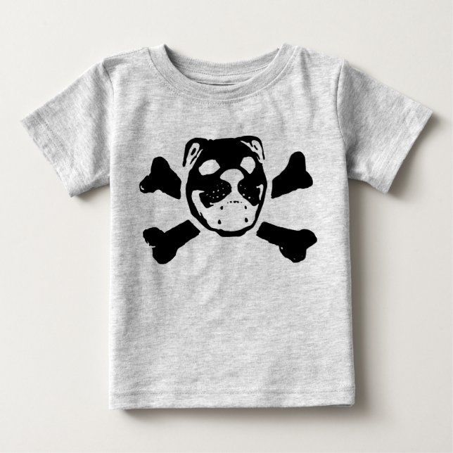 Bulldog Skull for Baby Baby T-Shirt (Front)