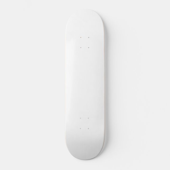 BULLDOG SKULL PRINT (by Bulldog Haven NW) in White Skateboard Deck (Front)