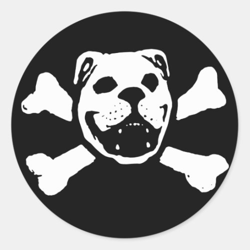 Bulldog Skull Sticker