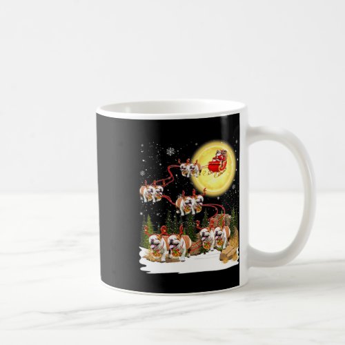 Bulldog Sleigh Christmas Decoration Santa Claus Xm Coffee Mug