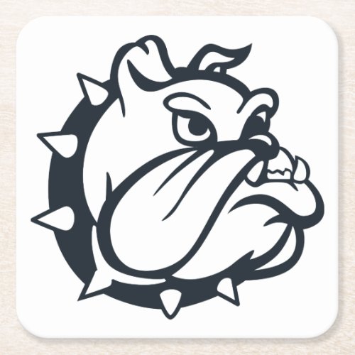 Bulldog Square Paper Coaster