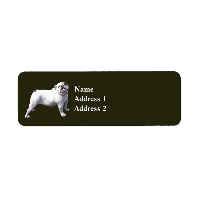 Bulldog Standing Tall Label (Front)