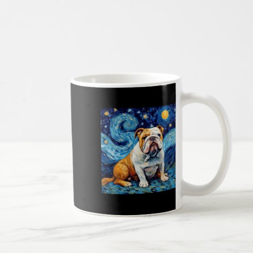 Bulldog Starry Night _ English Bulldog  Coffee Mug