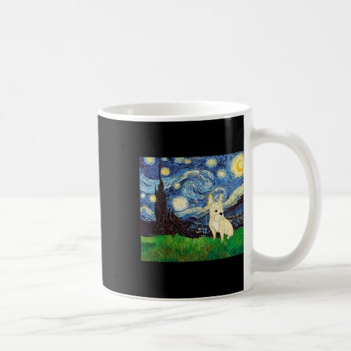 Bulldog Starry Night Inspired Dog Art Owner Artsy  Coffee Mug