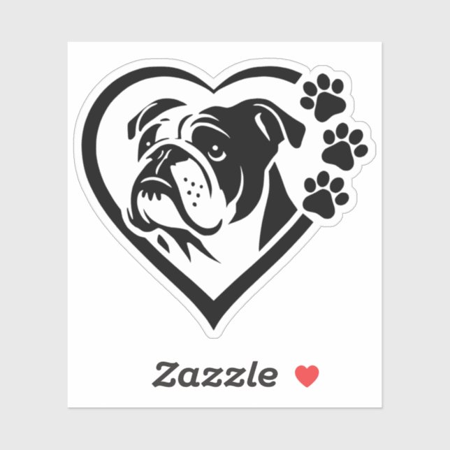 Bulldog Sticker (Sheet)