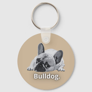 Bulldog Strong Face Design Keychain