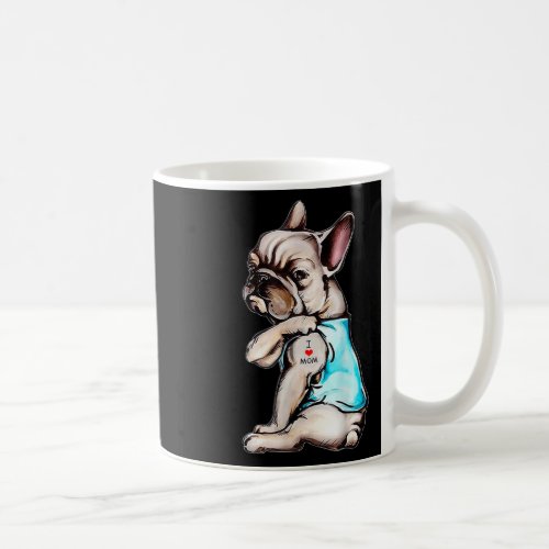 Bulldog Tattoo I Love Mom Fun Dog Mothers Day 2  Coffee Mug