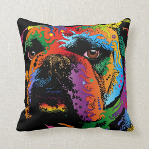 Bulldog Throw Pillow