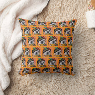 Bulldog throw pillow