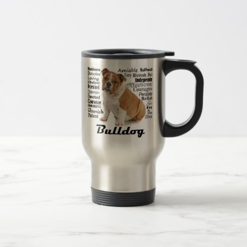 Bulldog Traits Travel Mug