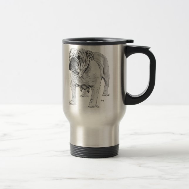 Bulldog Travel Mug (Right)