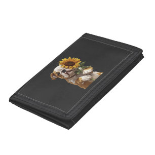 Bulldog tri-fold wallet