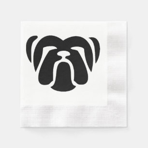 bulldog tribal.png paper napkins
