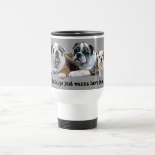 Bulldog Trio Travel Mug