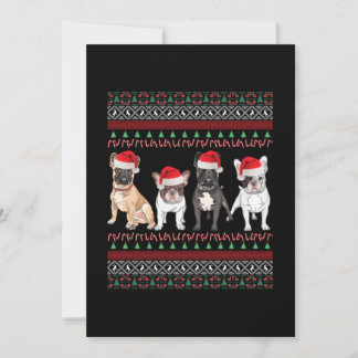 Bulldog Ugly Christmas Note Card