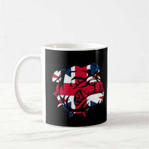 Bulldog Union Jack Flag Coffee Mug