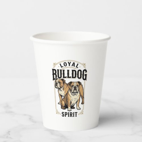 Bulldog Vintage Shirt Twin Bulldogs Engraving Tee_ Paper Cups