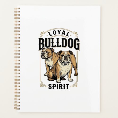 Bulldog Vintage Shirt Twin Bulldogs Engraving Tee_ Planner