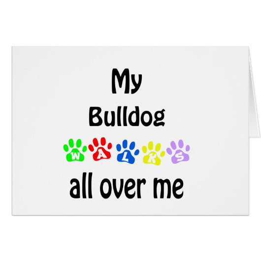 Bulldog Walks Design (Front Horizontal)