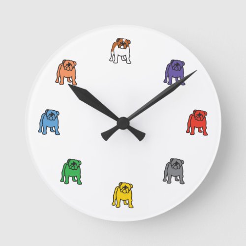 Bulldog Wall Clock