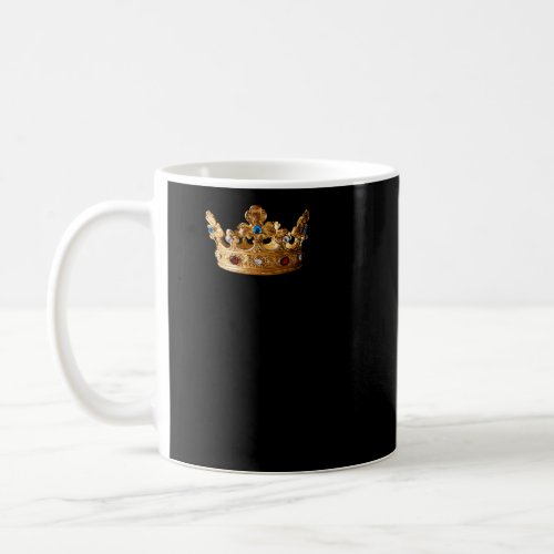Bulldog Wearing Crown Coffee Mug