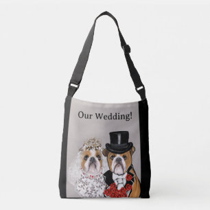 Bulldog Wedding Crossbody Bag