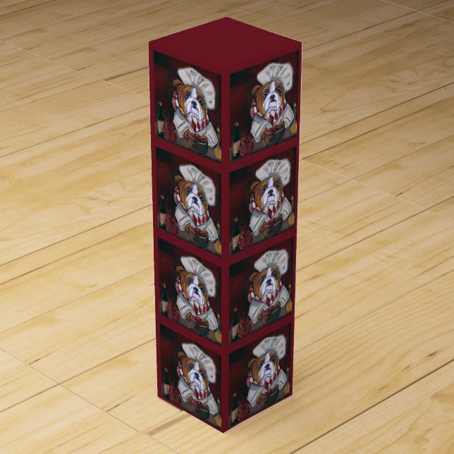 Bulldog  wine box (Front)