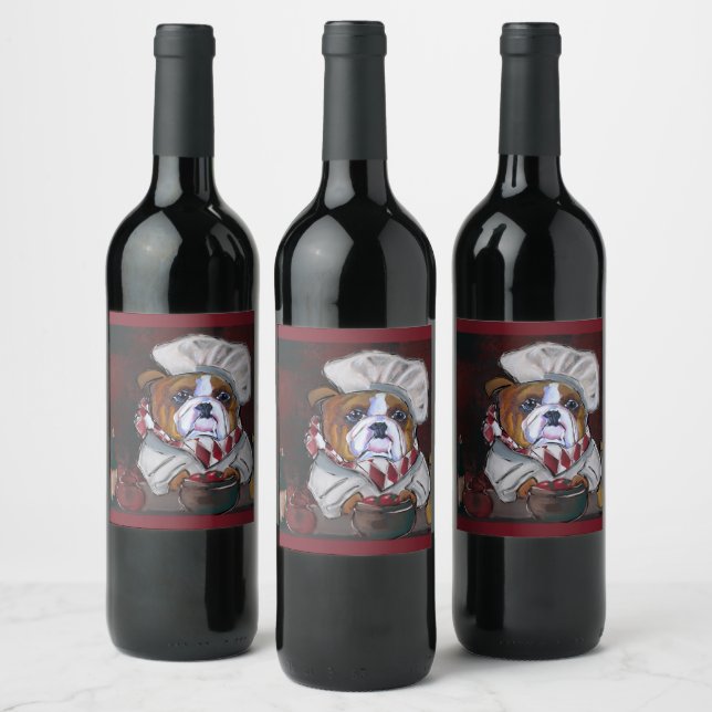 Bulldog  wine label (Bottles)