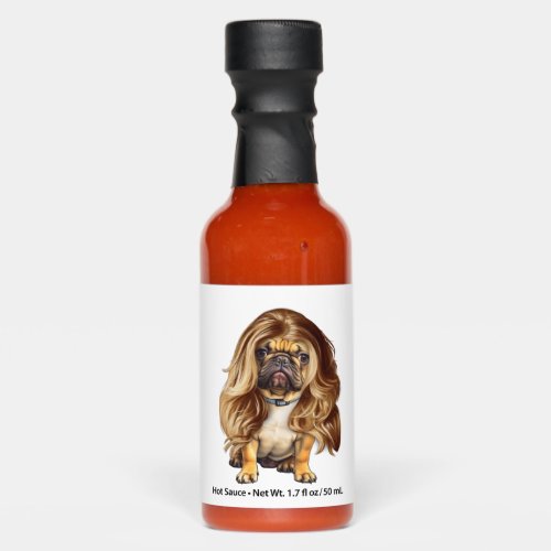Bulldog with beautiful hair     hot sauces