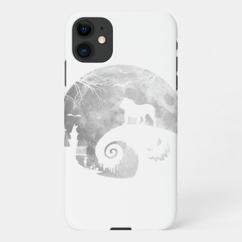 Bulldog With Moon Halloween Costume iPhone 11 Case