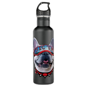 Bulldog With Uga Gameday Sunglasses   Stainless Steel Water Bottle
