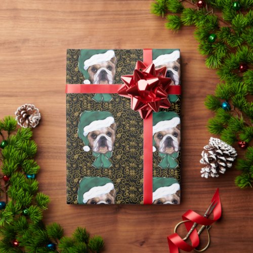 Bulldog   wrapping paper