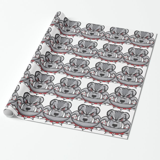 bulldog wrapping paper (Unrolled)