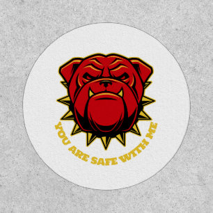 Bulldog You Are Safe With Me Patch